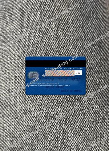 Australia Citibank mastercard photolook back